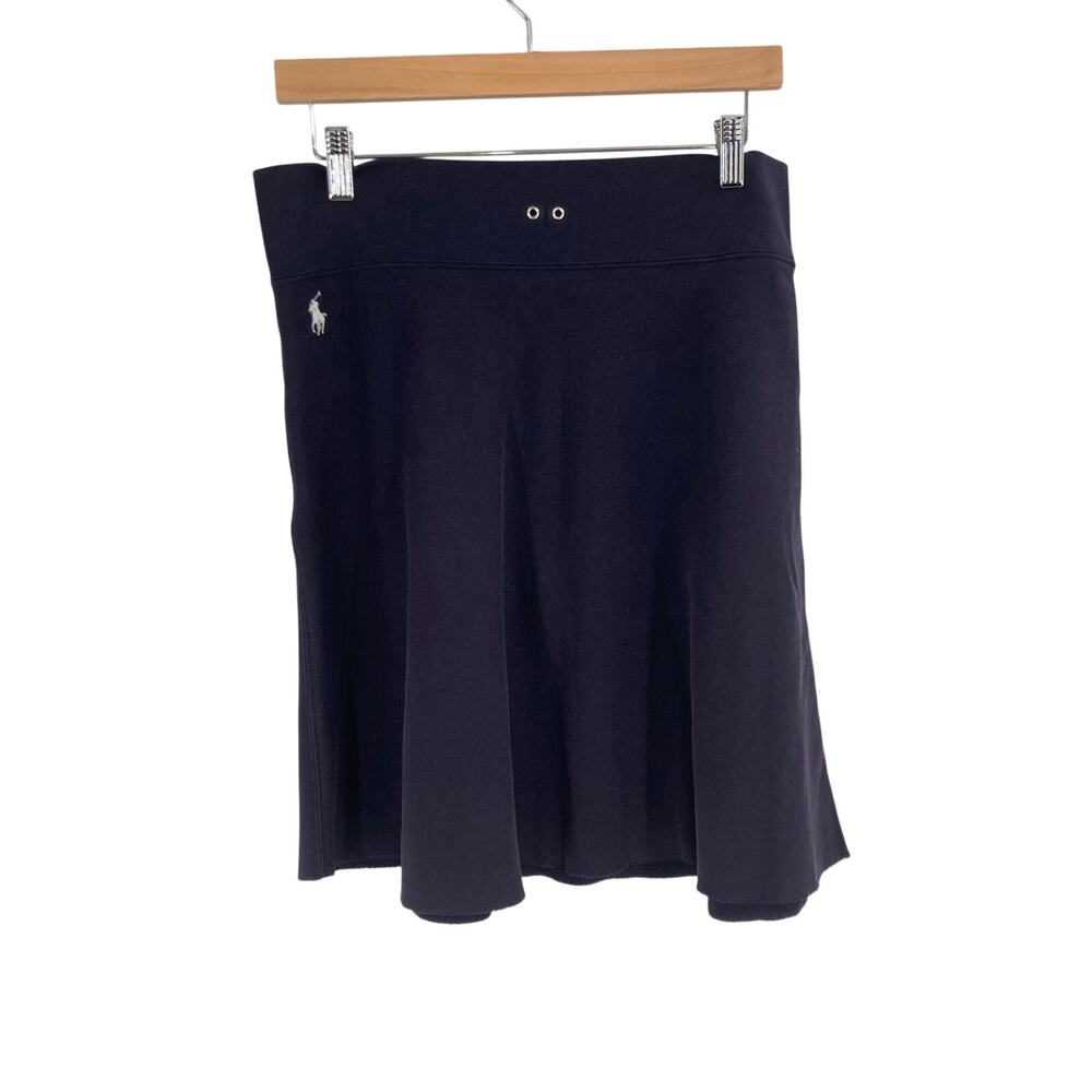 Ralph Lauren Sporty Navy Blue Y2K Cotton Skirt Women’s Medium Tennis Clueless